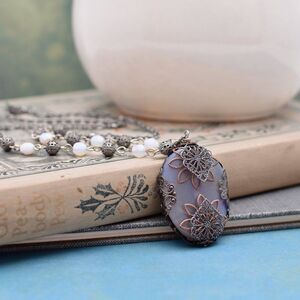 Filigree Agate Necklace 